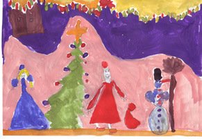 Хендгам.ру. Конкурс детского рисунка  Новый год! 2010