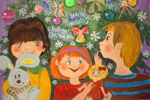 Хендгам.ру. Конкурс детского рисунка  Новый год! 2010